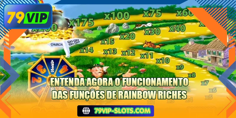 Entenda agora o funcionamento das funções de Rainbow Riches