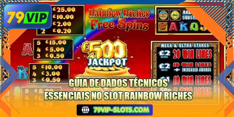 Guia de dados técnicos essenciais no slot Rainbow Riches